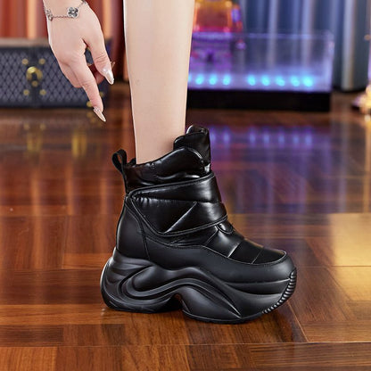 Damen Winterstiefel Gefüttert Warm Modern