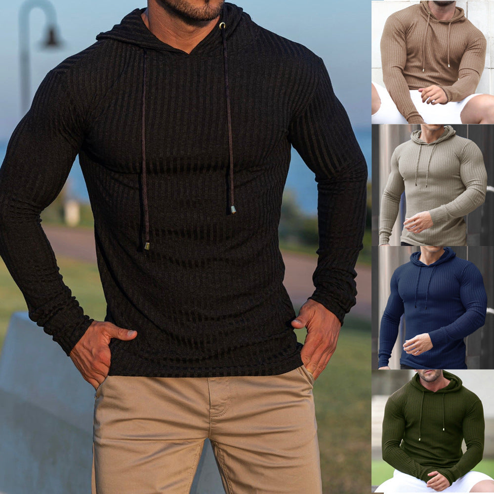 Herren Kapuzenpullover Modisch Strukturiert Berlin Style - BerlinGlamour