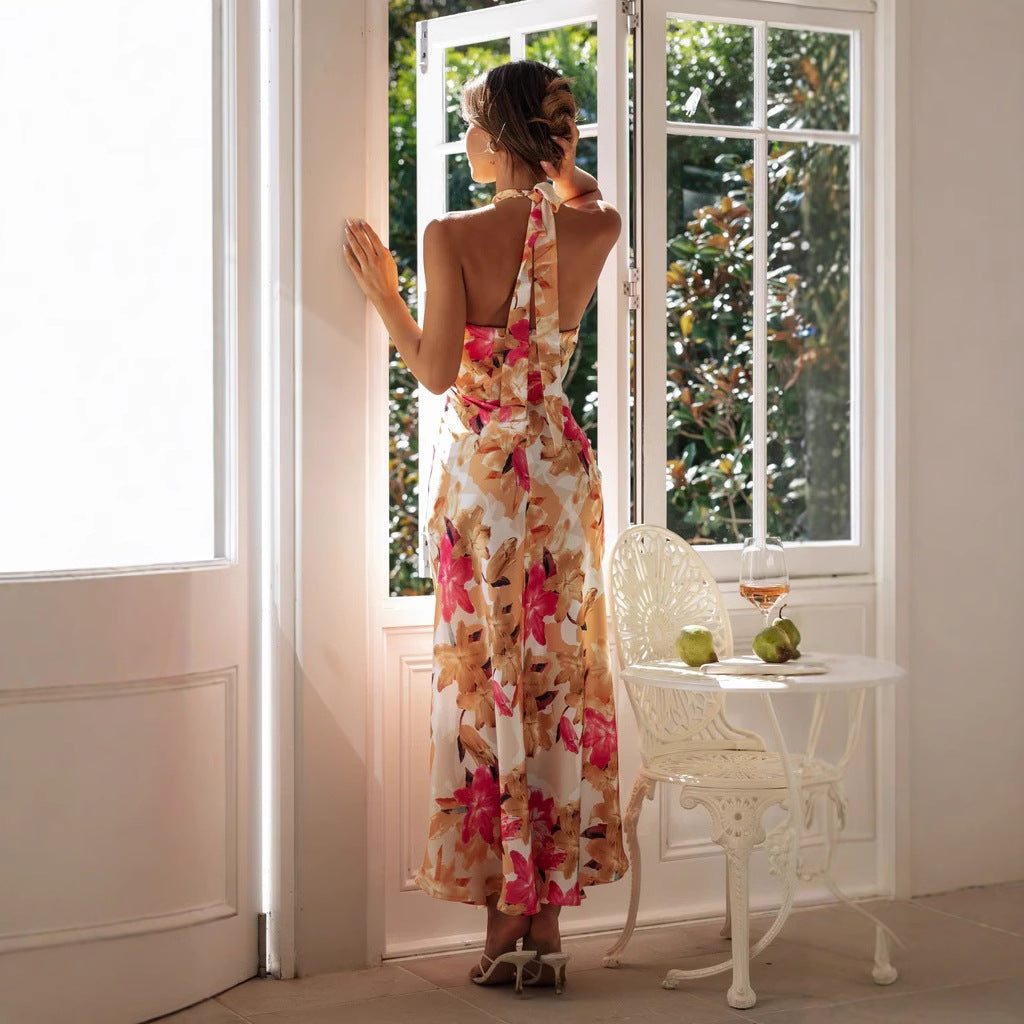 Damenkleid Hochzeitsgast Halterneck Elegant