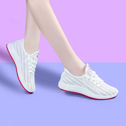 Damen Sneaker Sport Schuhe Atmungsaktiv Trendy