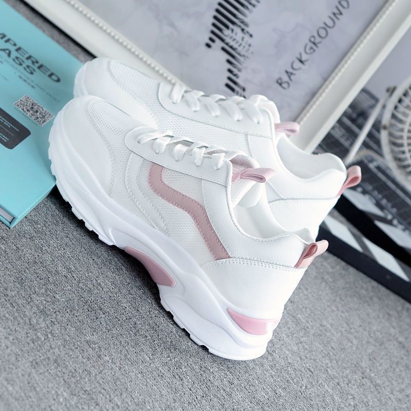 Damen Sneaker Sportlich Trendy Weiß
