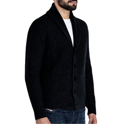 Herren Strickjacke Modern Schalkragen Übergröße
