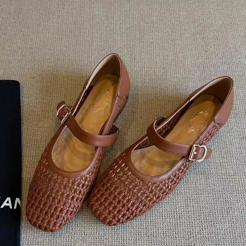 Damen Mokassins Bequem Crossband Schuhe Komfort