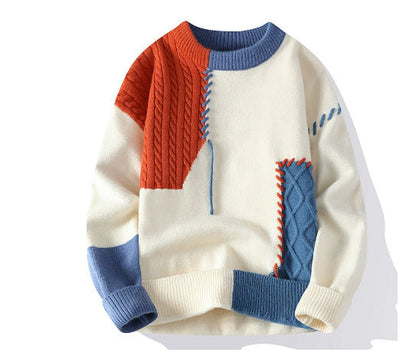 Herren Strickpullover Modern mit Muster und Struktur