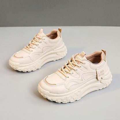 Damen Sneaker Sportlich Plattform Atmungsaktiv Komfortabel