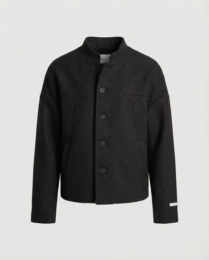 Herren Steppjacke Stehkragen Retro Chinesisch Trendig Herbst