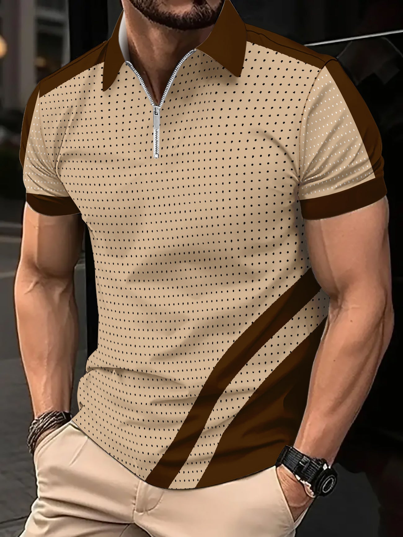 Herren Poloshirt Kurzarm Sportlich Modern