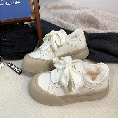 Damen Sneaker Modisch Weich Innenfutter Schnürsystem - BerlinGlamour