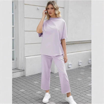 Damen Lounge Set Baumwoll gemütlich