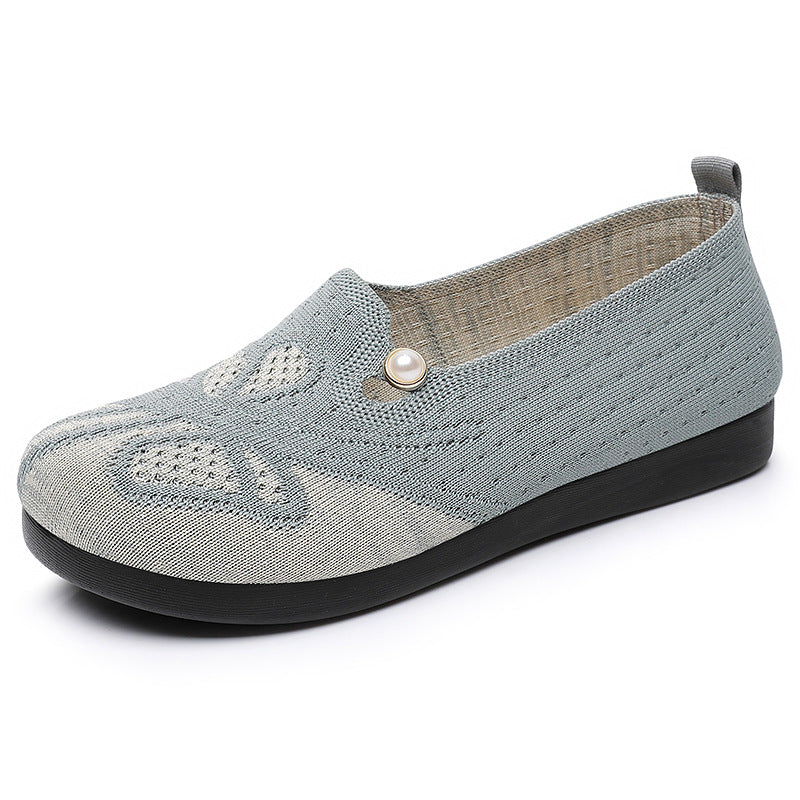 Damen Slipper Bequem mit Lochdesign Freizeit Schuhe