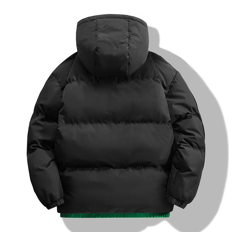 Herren Winterjacke Gesteppt Isoliert mit Abnehmbarer Kapuze