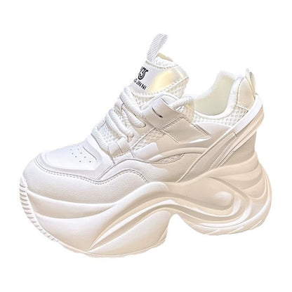 Damen Plateau-Sneaker Bequem Atmungsaktiv Hochwertig