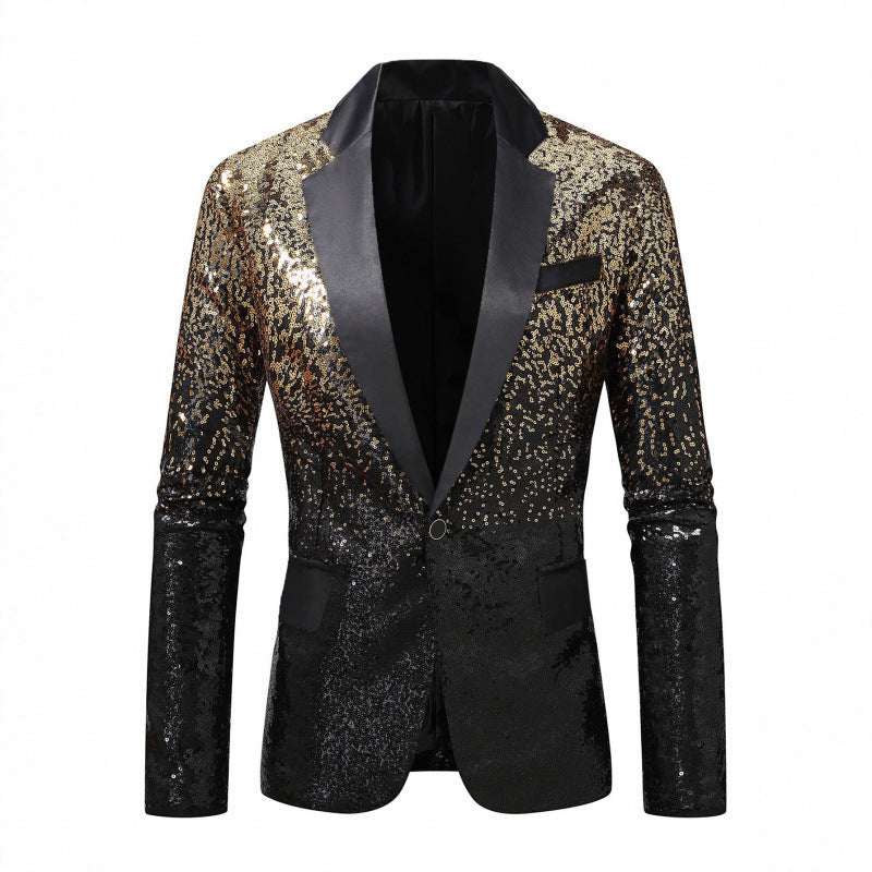 Herren Paillettenblazer Elegant Schimmernd Modern - BerlinGlamour