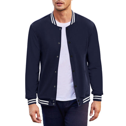 Herren Sportjacke Modern Kontrast Bündchen