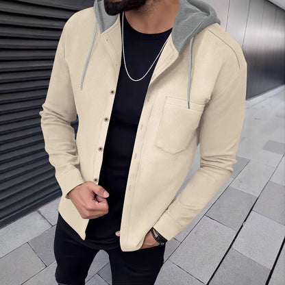 Herren Kapuzenpullover Freizeithemd Sportlich Modern - BerlinGlamour