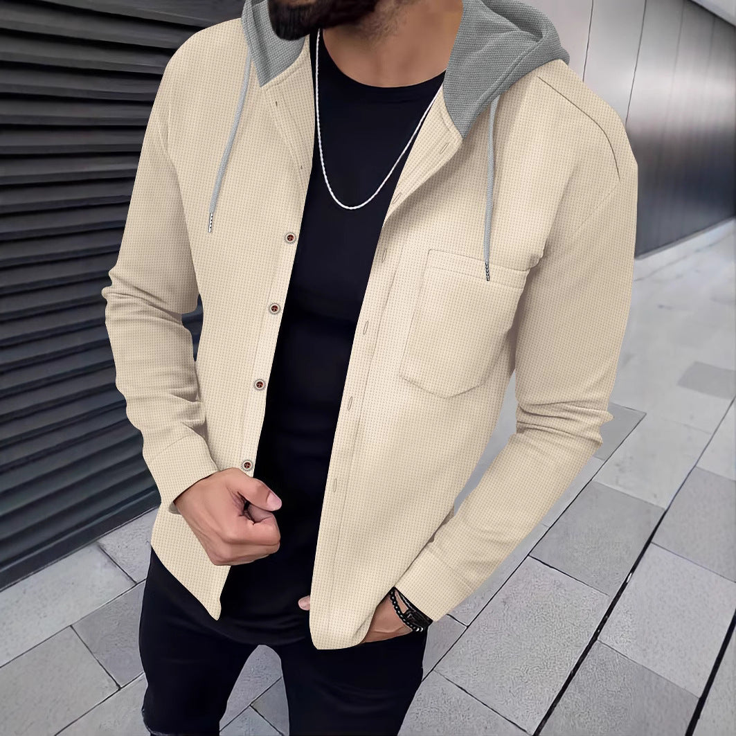 Herren Hoodie Kapuze Strukturiertes Design Streetwear - BerlinGlamour