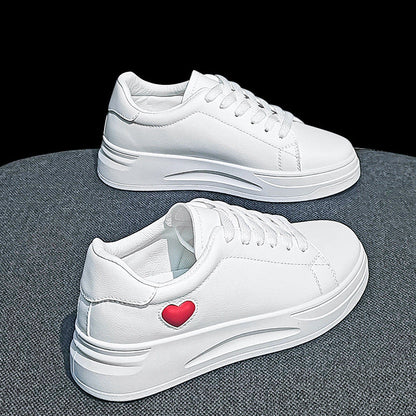 Damen Sneaker Bequem Herzförmig Laufsohle Mode
