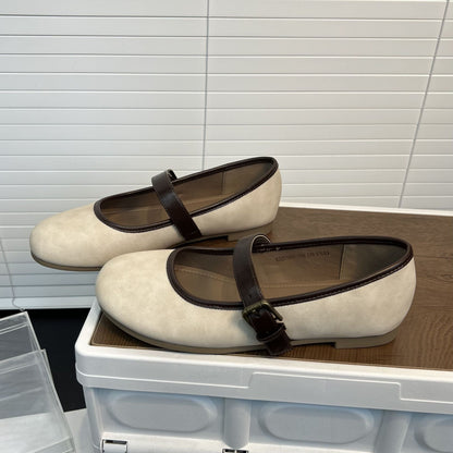 Damen Ballerinas Bequem Ergonomisch Riemen Schuhe - BerlinGlamour