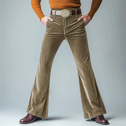 Herrenhose Flared Komfortstoff Elegant Bequem