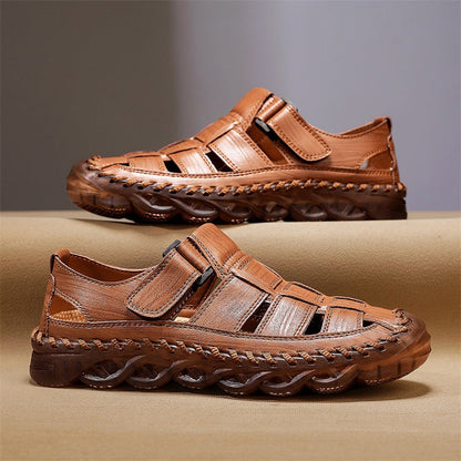 Damen Leder Schuhe Bequem Klettverschluss Freizeit