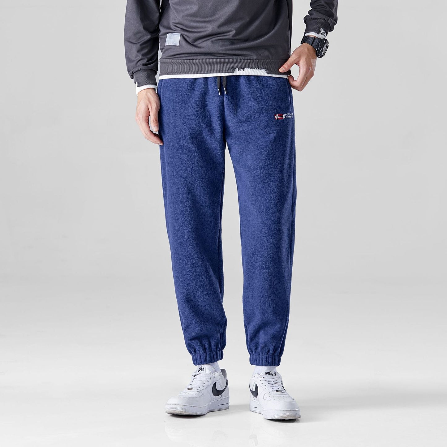 Bequeme Fleece Jogginghose Herren Warm