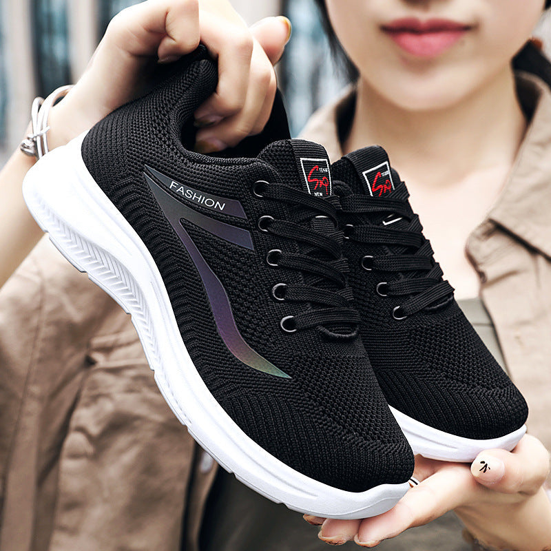 Damen Sneaker Atmungsaktiv Freizeitschuhe Knöchelstütze