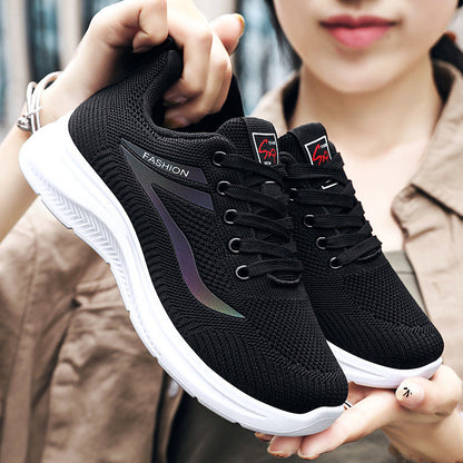 Damen Sneaker Atmungsaktiv Freizeitschuhe Knöchelstütze