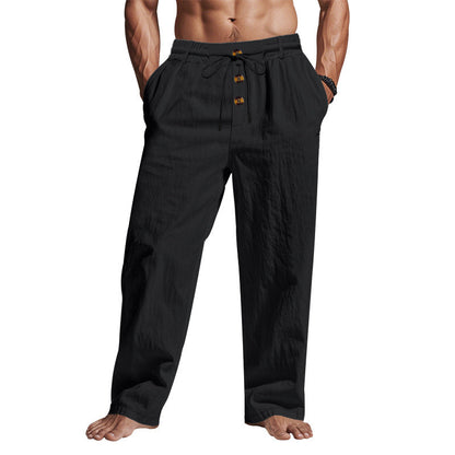 Herren Freizeithose Bequem mit Kordelzug und Seitentaschen