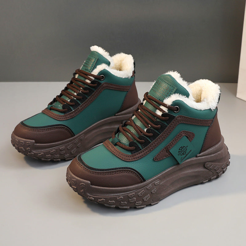 Damen Sneaker Warmfutter Rutschfest Modisch