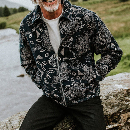 Herren Jacke Mit Floral Muster Praktisch Berlin - BerlinGlamour