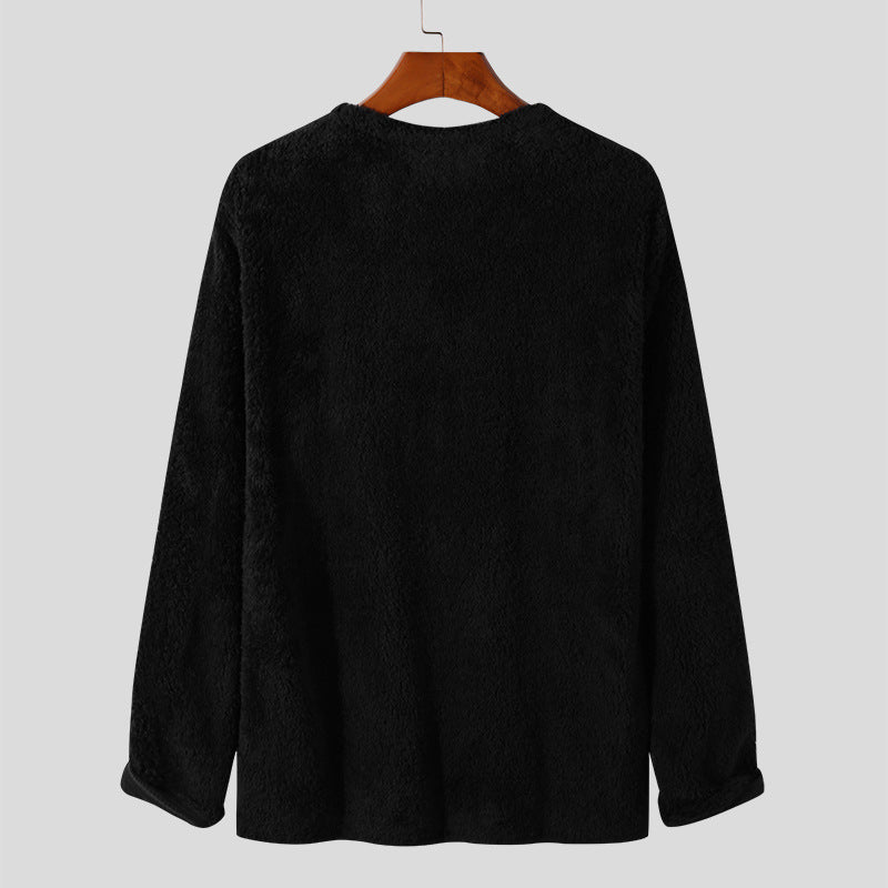 Herren Pullover Kuschelig V-Ausschnitt Soft