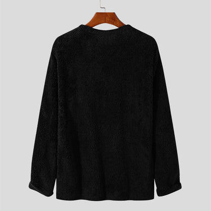 Herren Pullover Kuschelig V-Ausschnitt Soft