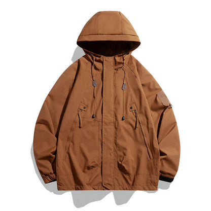 Herren Outdoorjacke Vielseitig Verstellbar Große Taschen
