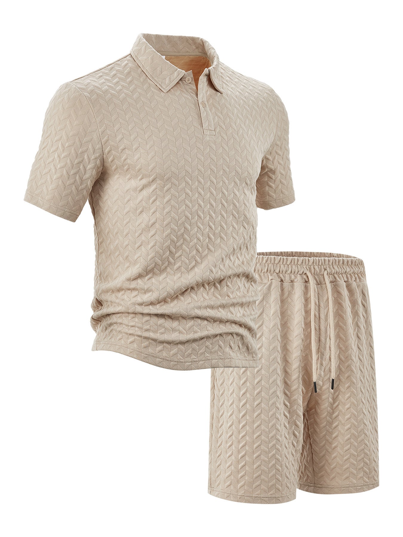 Herren Sport Set Polo Shirt und Shorts Freizeit