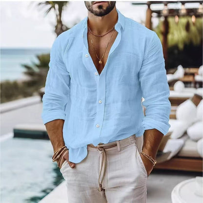 Herren Longsleeve Hemd Vielseitig Modern Berlin Stil