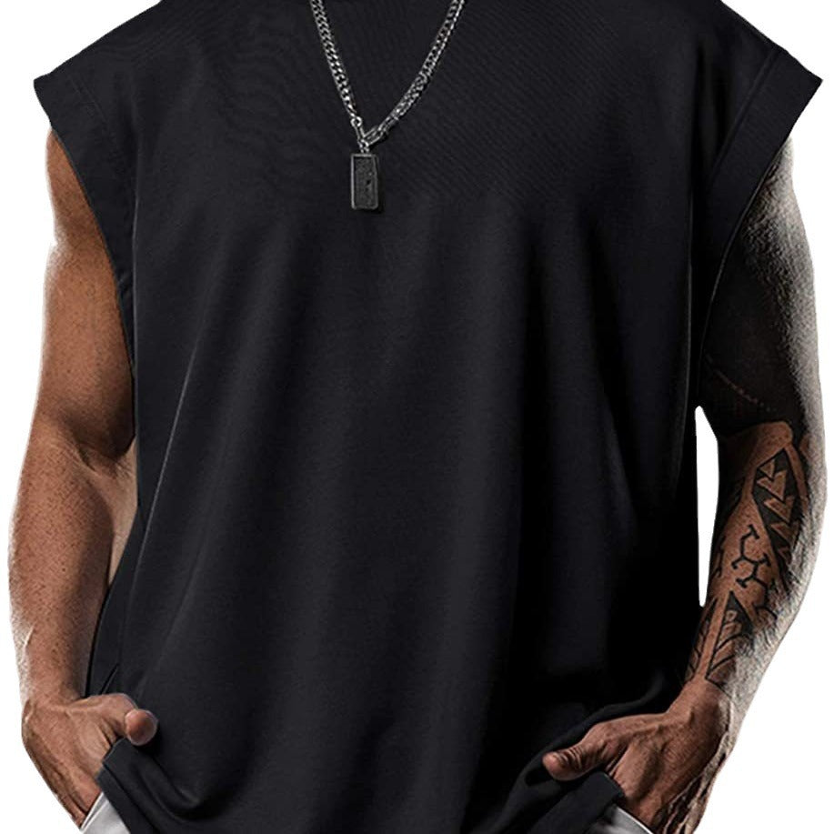 Herren Tanktop mit Kapuze, Sportlich, Kängurutasche