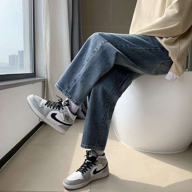 Herren Jeans Bequem Lässig Hochwertig Denim