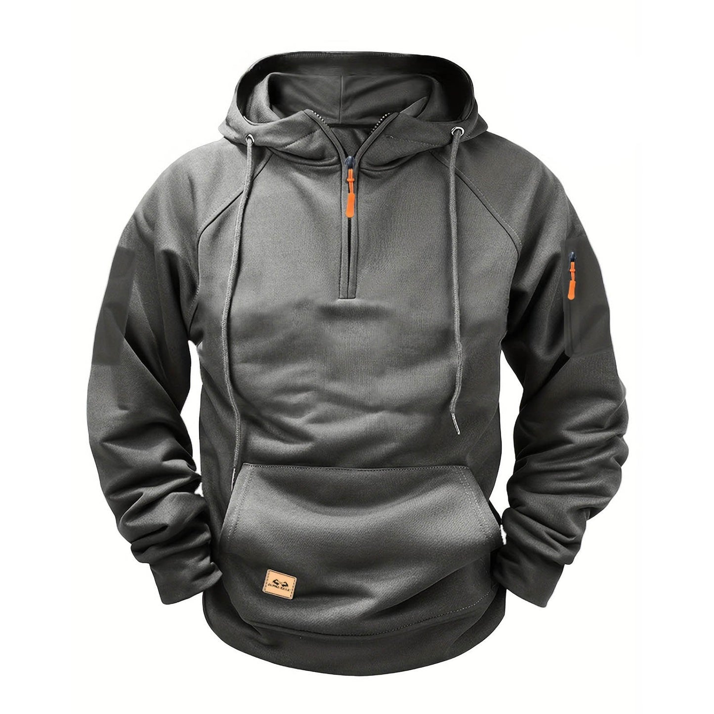 Herren Kapuzenpullover Sportlich Reißverschluss Functional