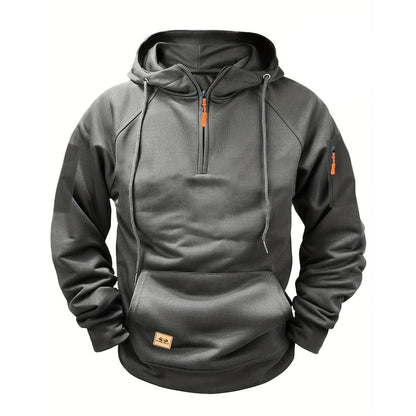 Herren Kapuzenpullover Sportlich Reißverschluss Funktionell