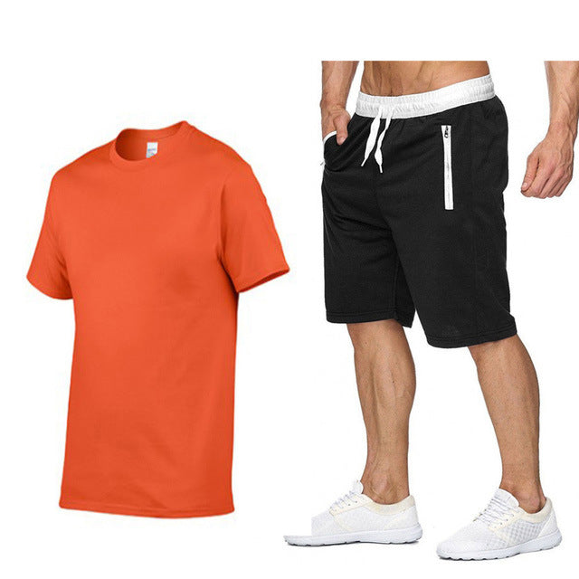 Herren Sportbekleidung Set: T-Shirt und Shorts Casual Style