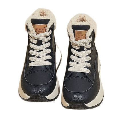 Warme Winterstiefel Damen Fleece Innensole Rutschfest