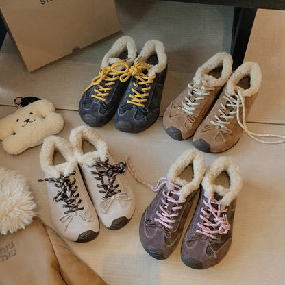 Damen Winter-Sneaker Sportlich Warm mit Kunstfell - BerlinGlamour