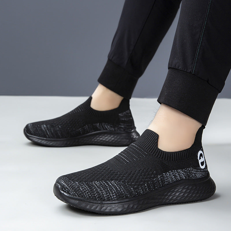Damen Sneaker Bequem Atmungsaktiv Rutschfest Weiss