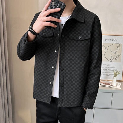 Herren Overshirt Kariert Modern Stadtstil - BerlinGlamour