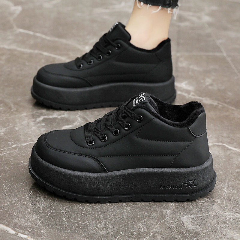 Damen Sneaker Plateau Schuhe Bequem Rutschfest