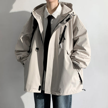 Herren Winterjacke Wetterfest Mit Kapuze und Taschen - BerlinGlamour