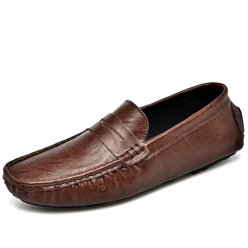 Damen Mokassins Leder Bequem Flexibel