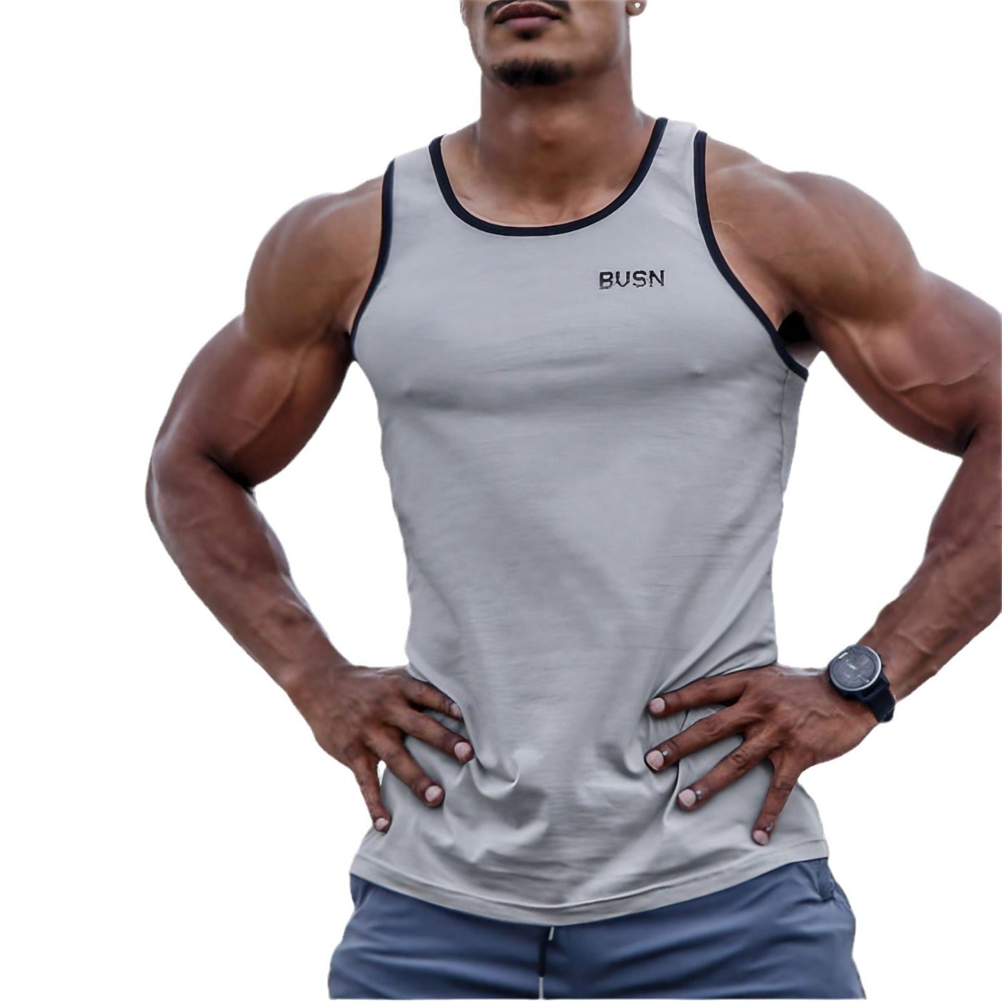 Herren Tanktop Sport atmungsaktiv Schnittfits