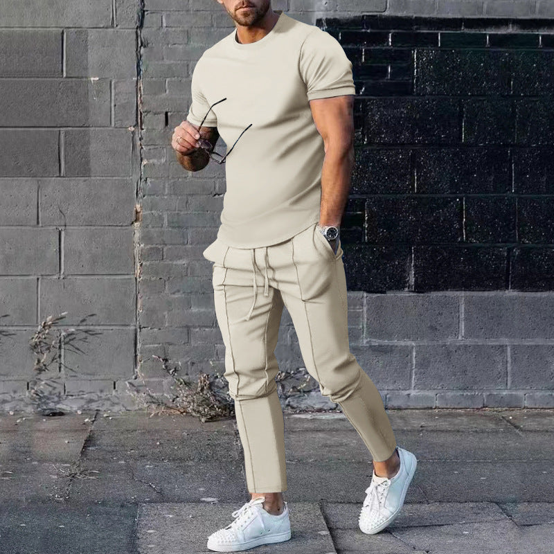 Herren Sport-Outfit atmungsaktiv mit Jogginghose und T-Shirt - BerlinGlamour