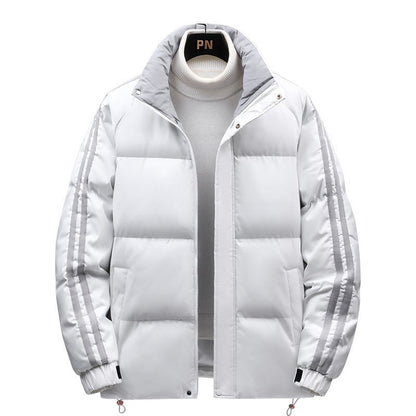 Herren Steppjacke Winterlich Isoliert mit Verstellbarer Kapuze